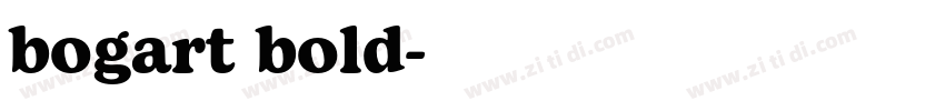 bogart bold字体转换